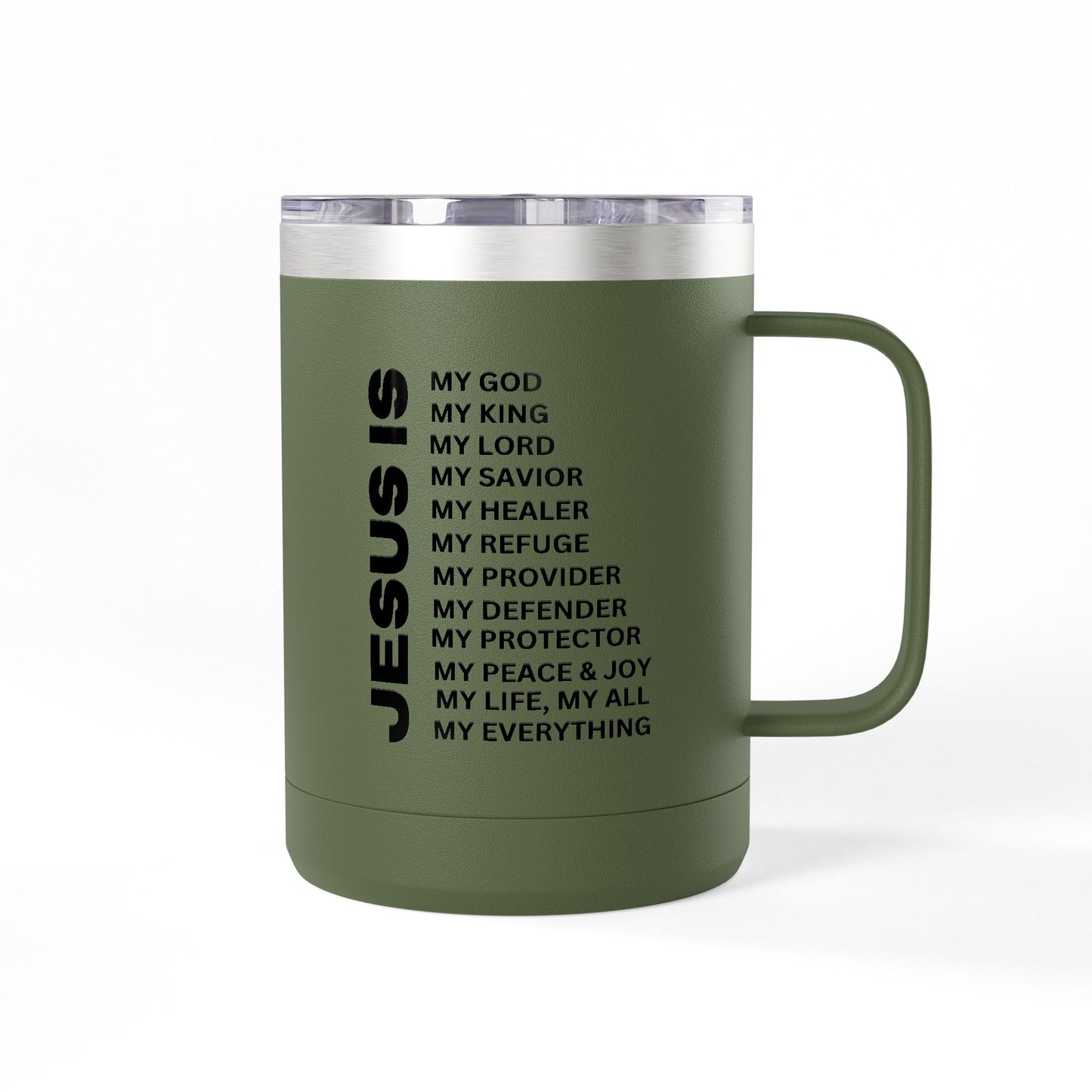 Christian Jesus Is 15oz Tumbler - Black