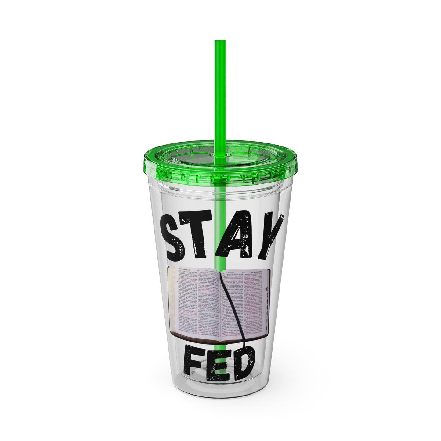 Stay Fed 16oz Tumbler with Straw