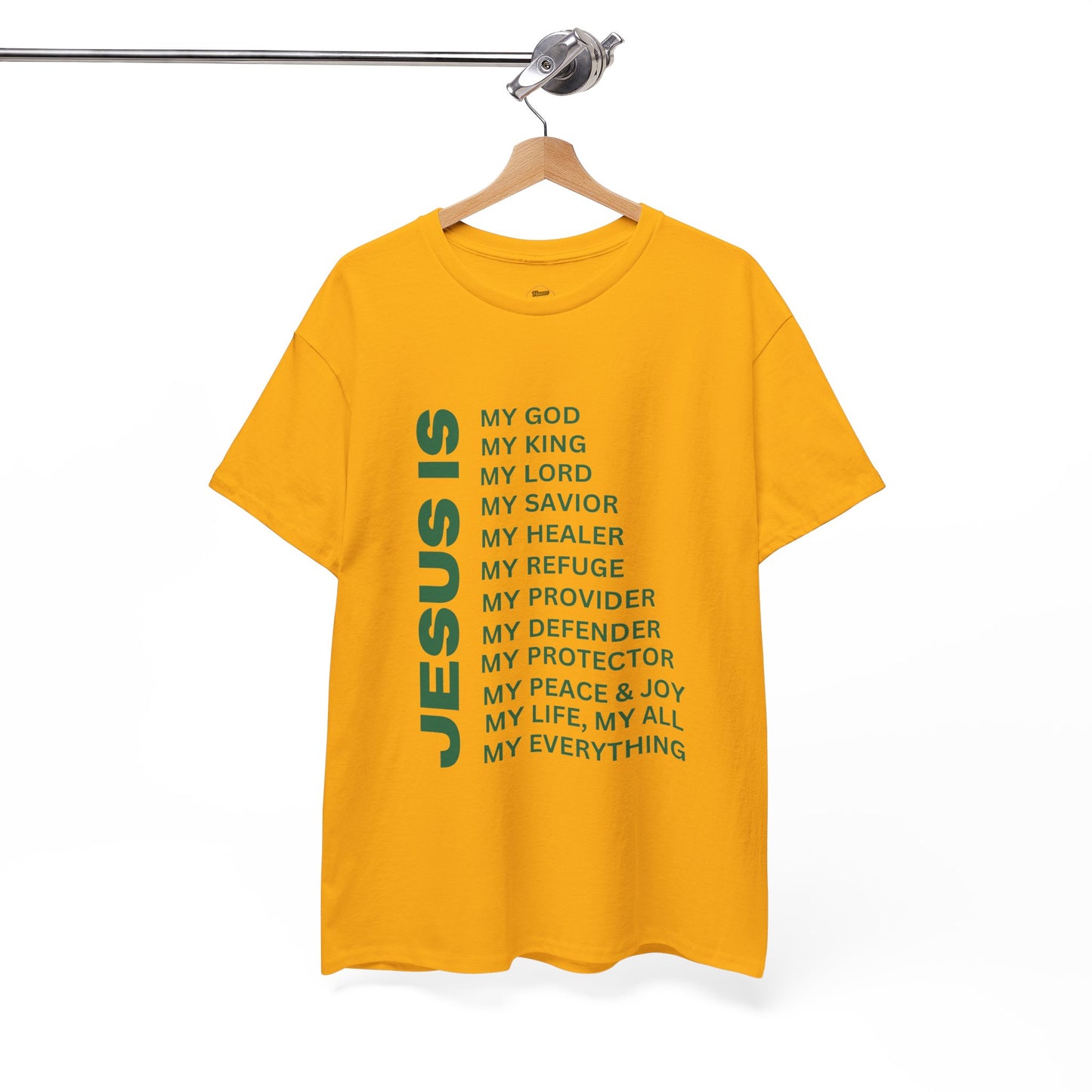 Christian JESUS IS T-shirt - Green