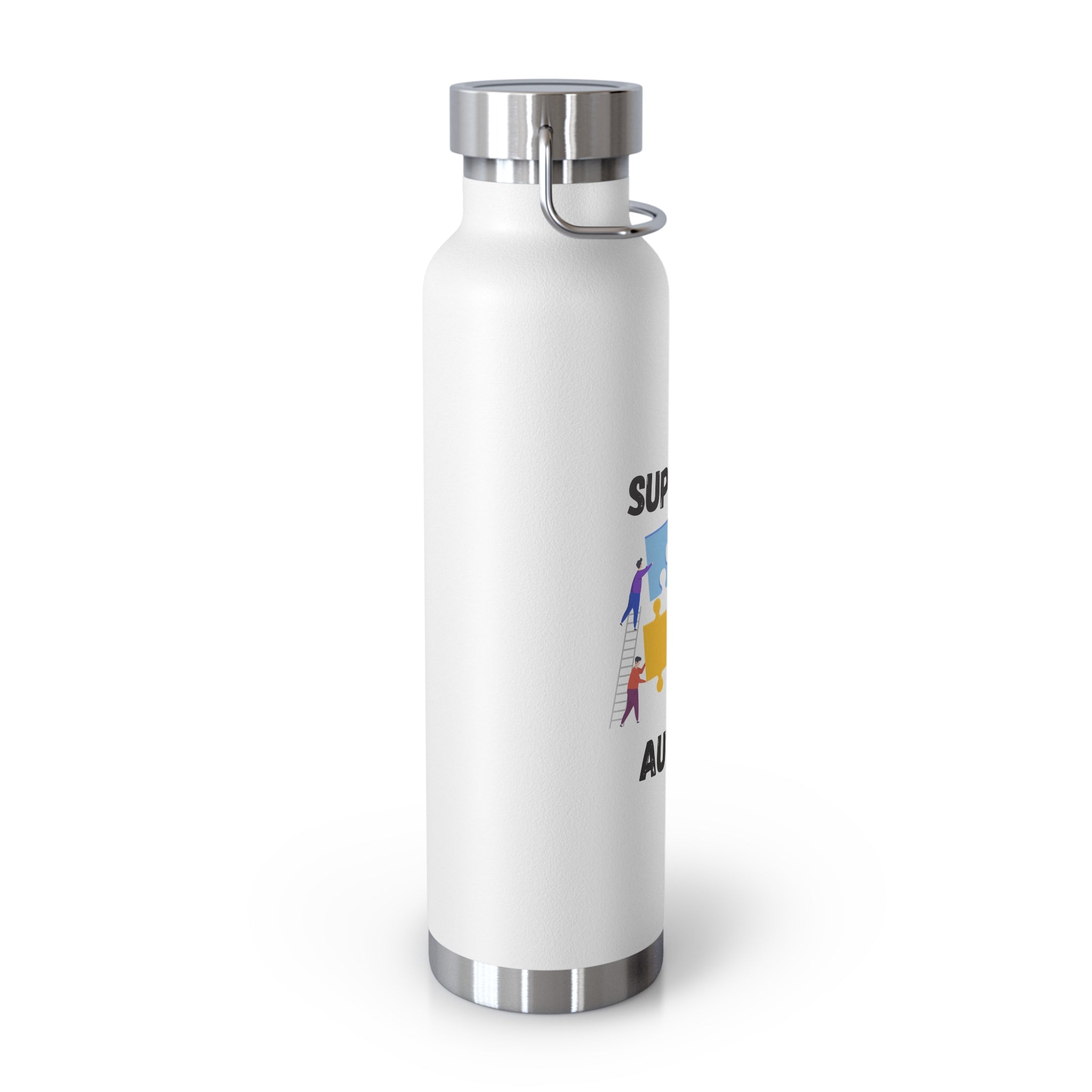 Support Autism Puzzle Piece Awareness - 22oz Insulated Water Bottle