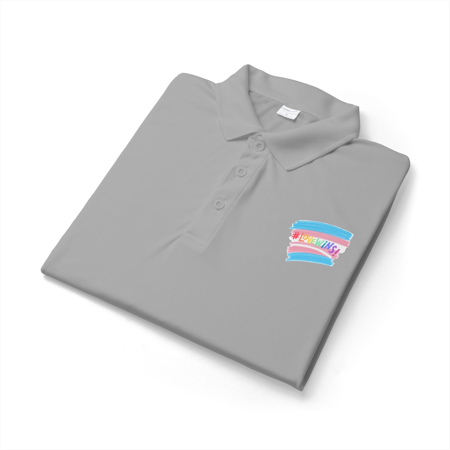 Trans Airbrush Love Wins Polo