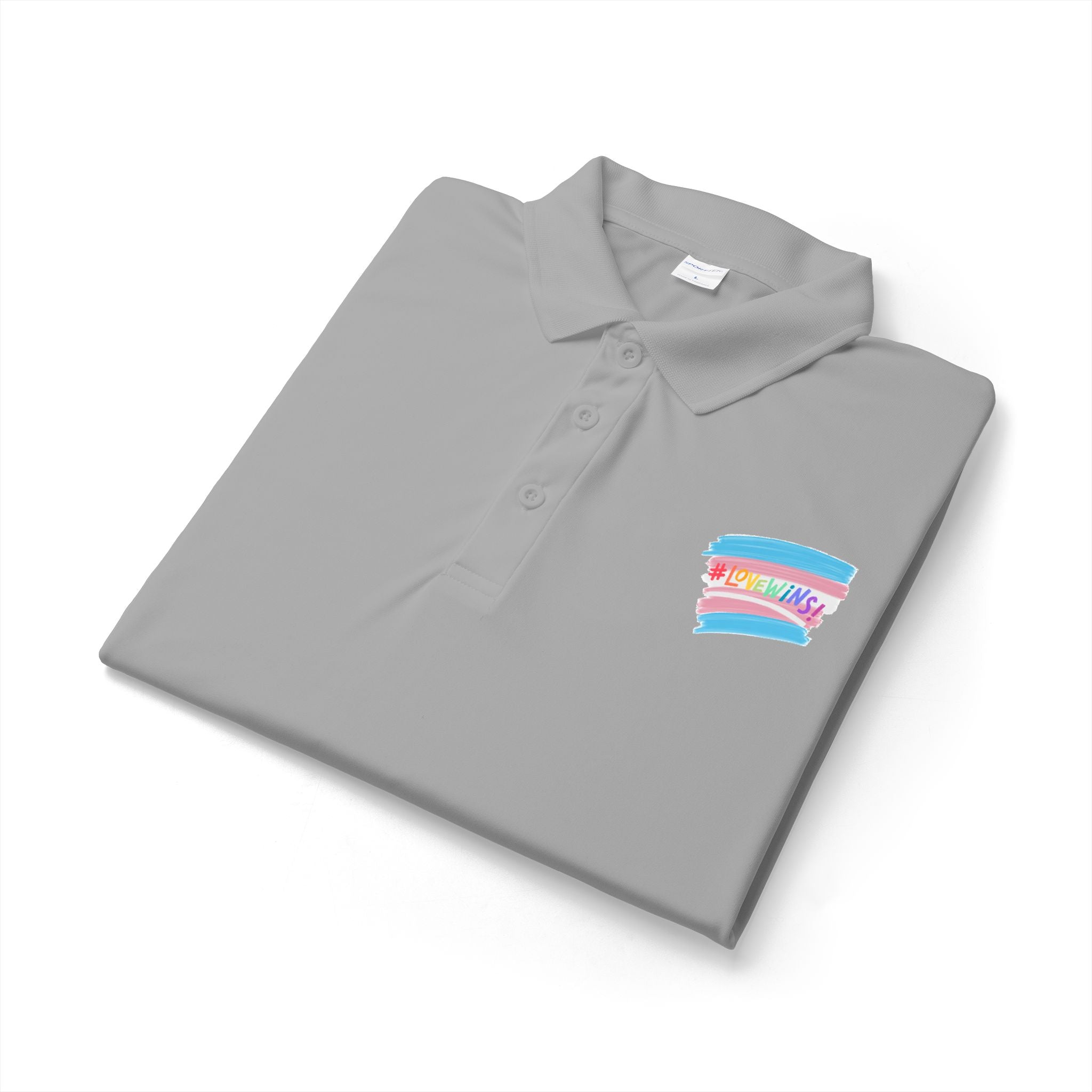 Trans Airbrush Love Wins Polo