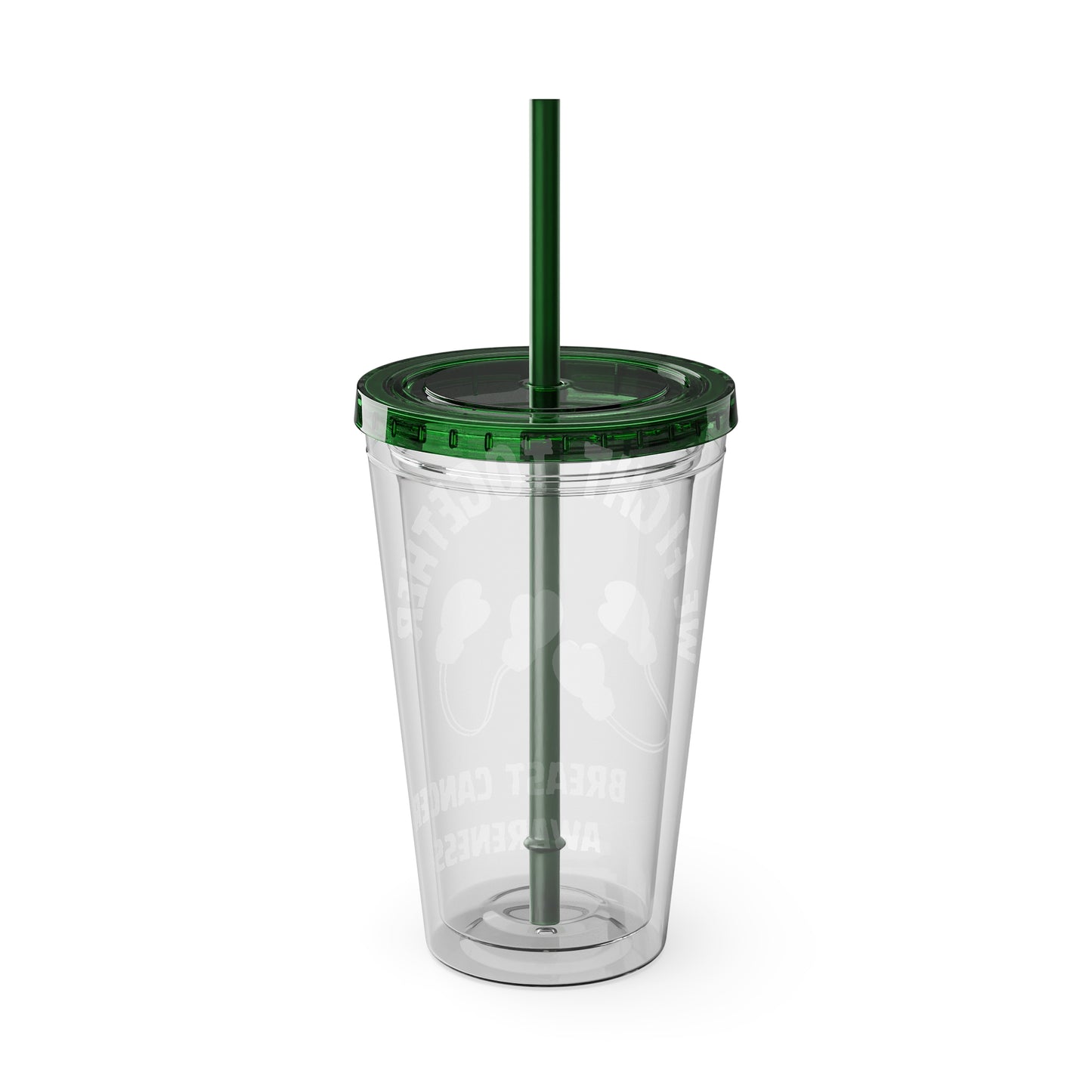 "We Fight Together" 16oz Tumbler with Straw Cup