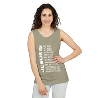 Christian JESUS IS Tank - White