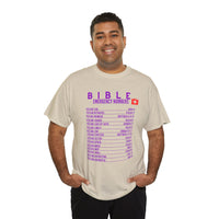 Bible Emergency Numbers Tee - Purple