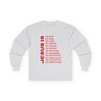 Christian JESUS IS Long Sleeve - Red