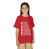 Christian JESUS IS Youth Short Sleeve - White