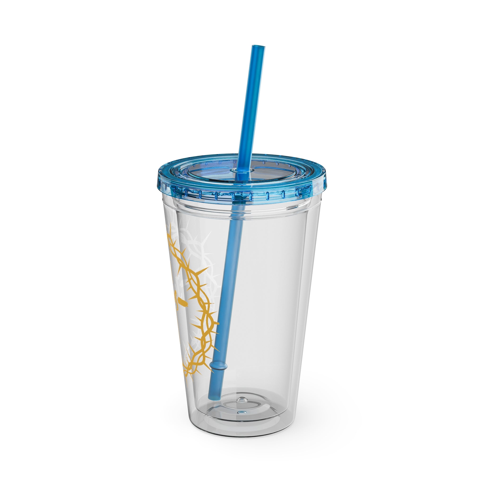 Jesus Crown of Thorns 16oz Tumbler with Straw