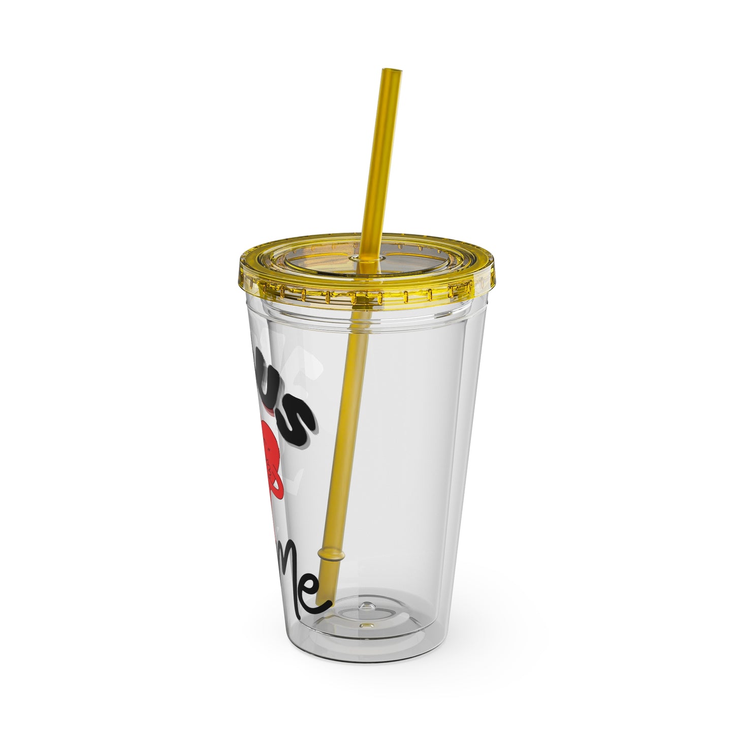 Jesus Loves Me 16oz Tumbler with Straw