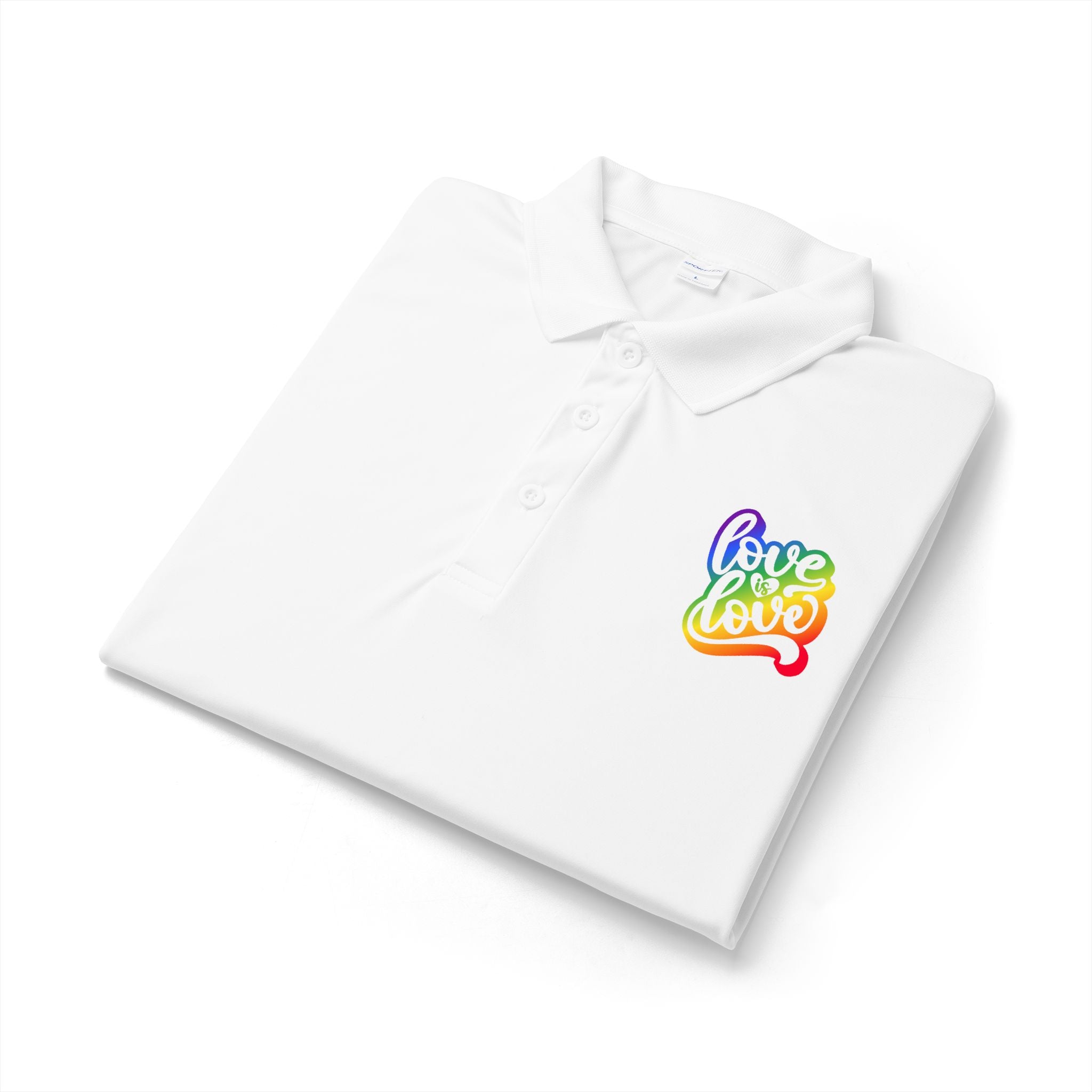 Rainbow "Love Love" Polo Shirt