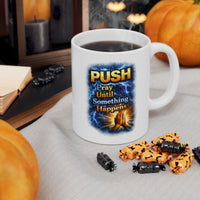 Push White Coffee Mug - Hands (11oz/15oz)