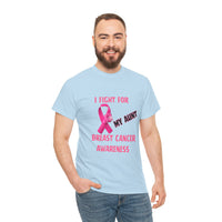 I Fight For My Aunt Pink Ribbon Tee