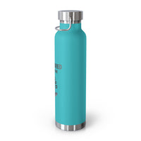 "Anchored in the Lord" 22oz Insulated Water Bottle — Black