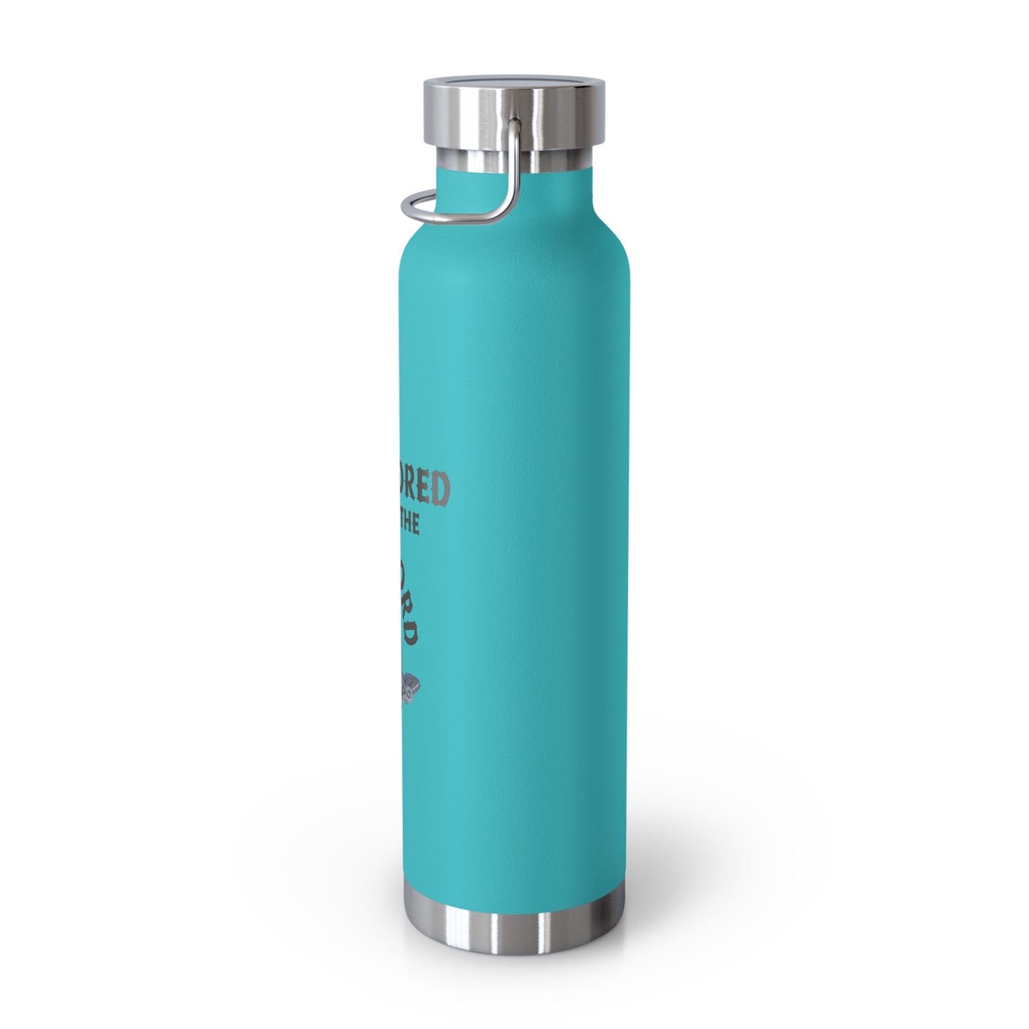 "Anchored in the Lord" 22oz Insulated Water Bottle — Black