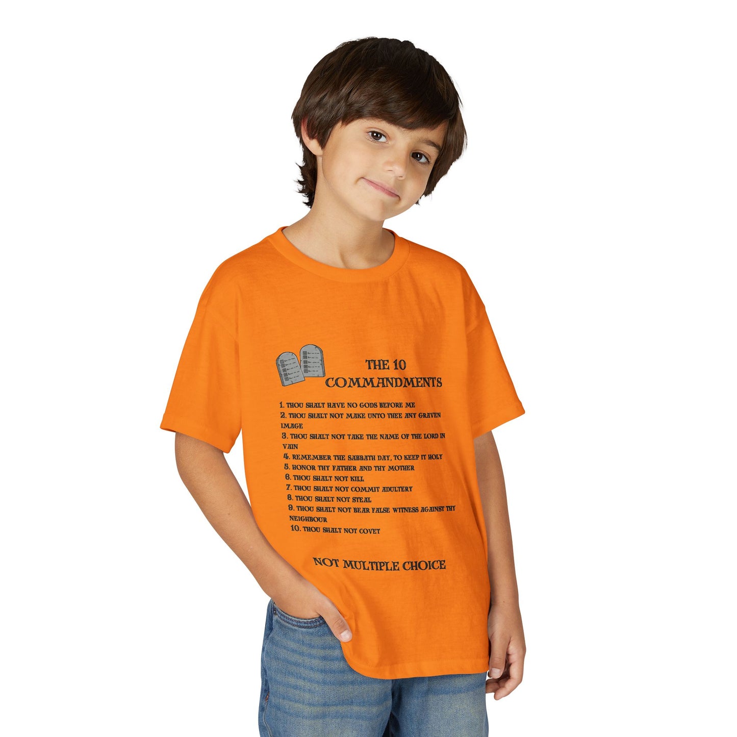 10 Commandments Youth T-shirt - Black