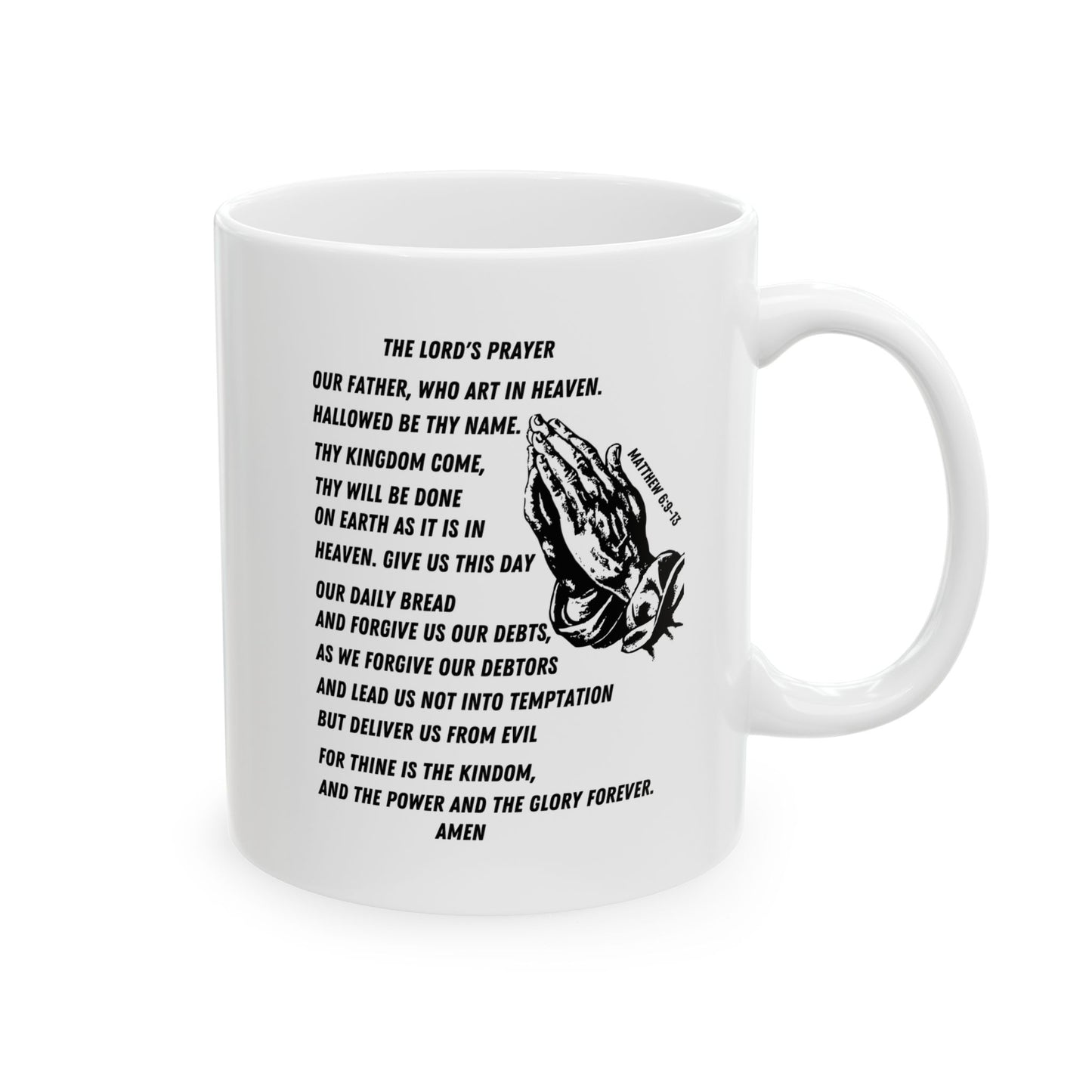 The Lord's Prayer White Coffee Mug (11oz/15oz)