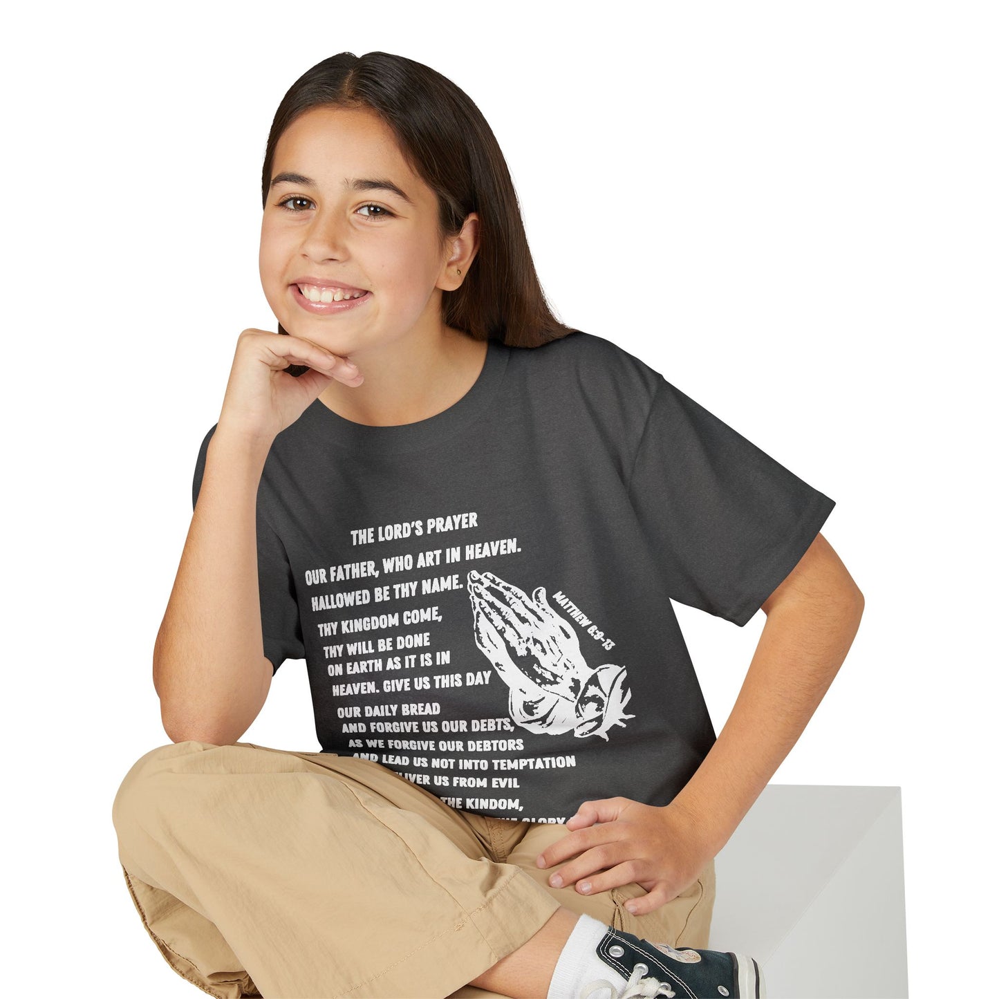 The Lord's Prayer Youth T-Shirt - White