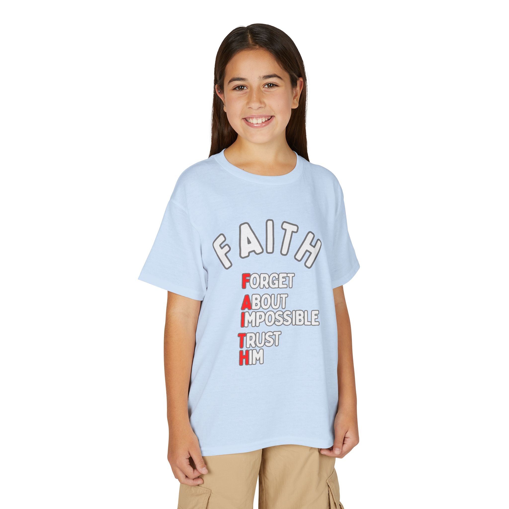 Forget About Impossible, Trust Him Youth Christian Tee