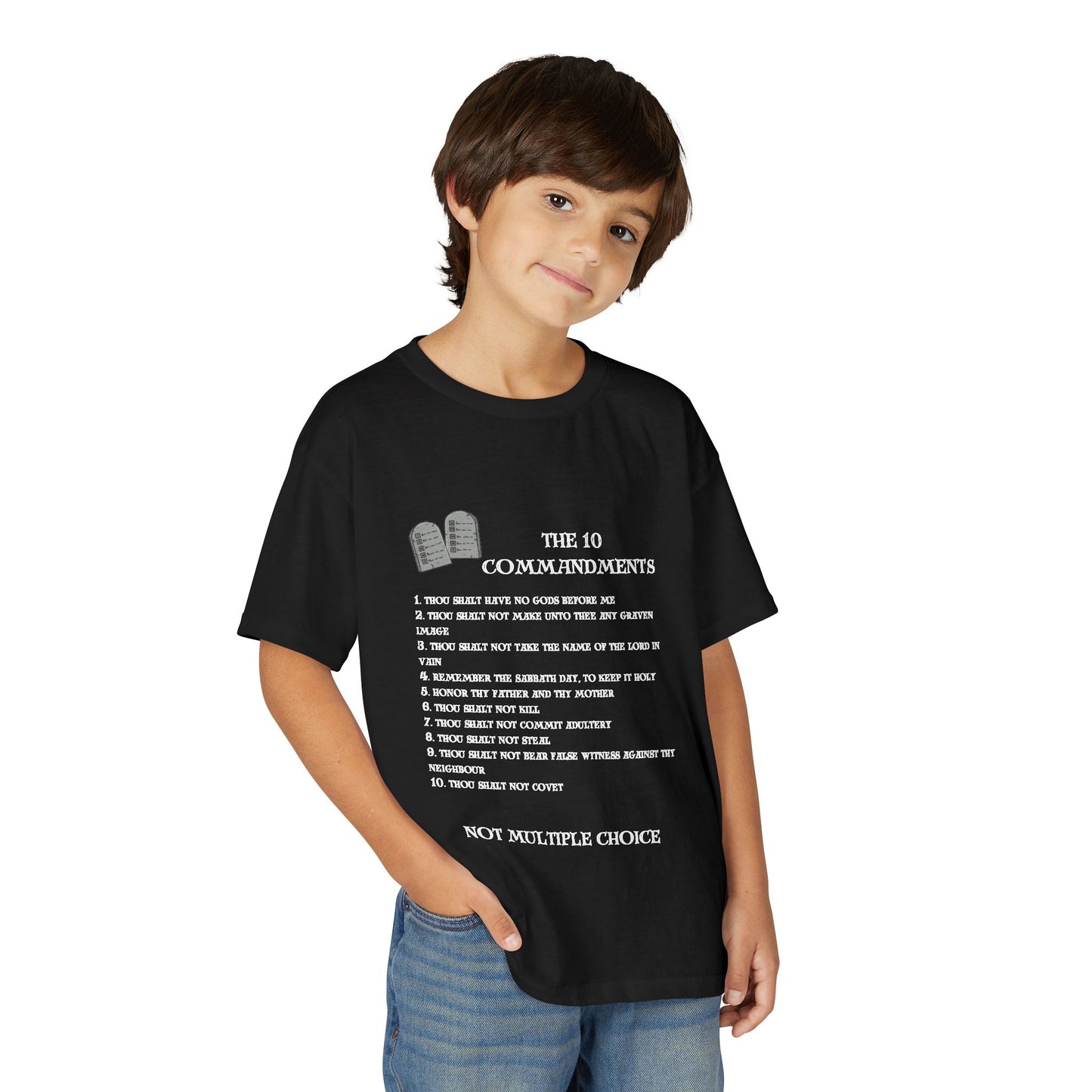 10 Commandments Youth T-shirt - White