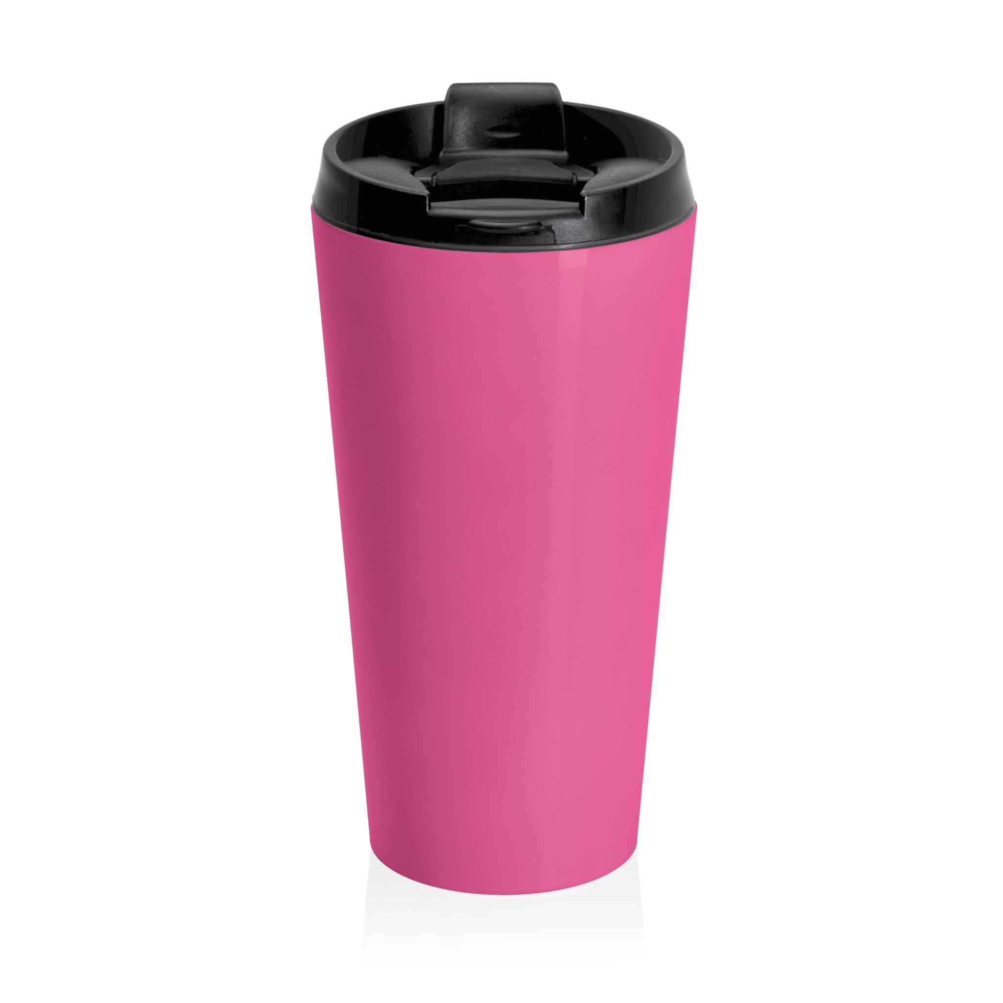 Christian JESUS IS Pink Stainless Steel Travel Mug - Blk
