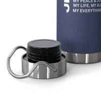 Christian JESUS IS 22oz Insulated Water Bottle - White