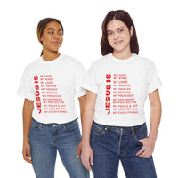 Christian JESUS IS T-Shirt - Red