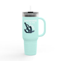 Anchored in the Lord 40oz Insulated Travel Mug White