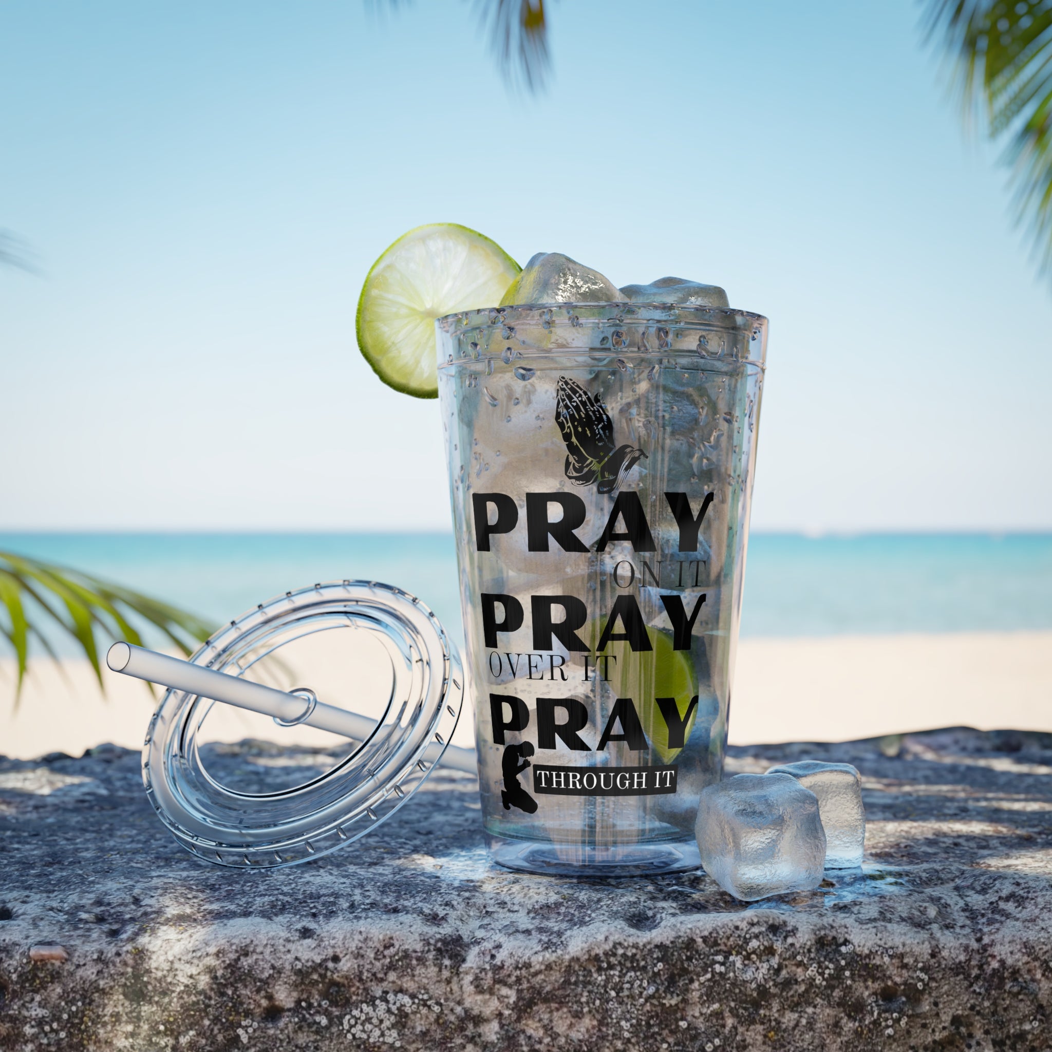 Pray On It 16oz Tumbler with Straw