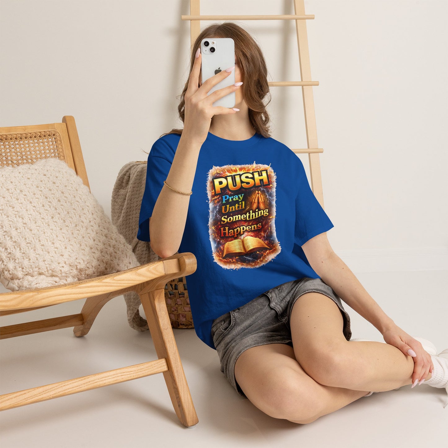 Push: Pray Until Something Happens T-Shirt — Bible 2