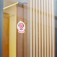 Breast Cancer Survivor Pink Ribbon Decal — Hope Love Faith Vinyl Sticker