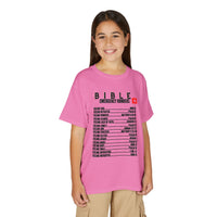 Bible Emergency Numbers Youth T-Shirt — Black