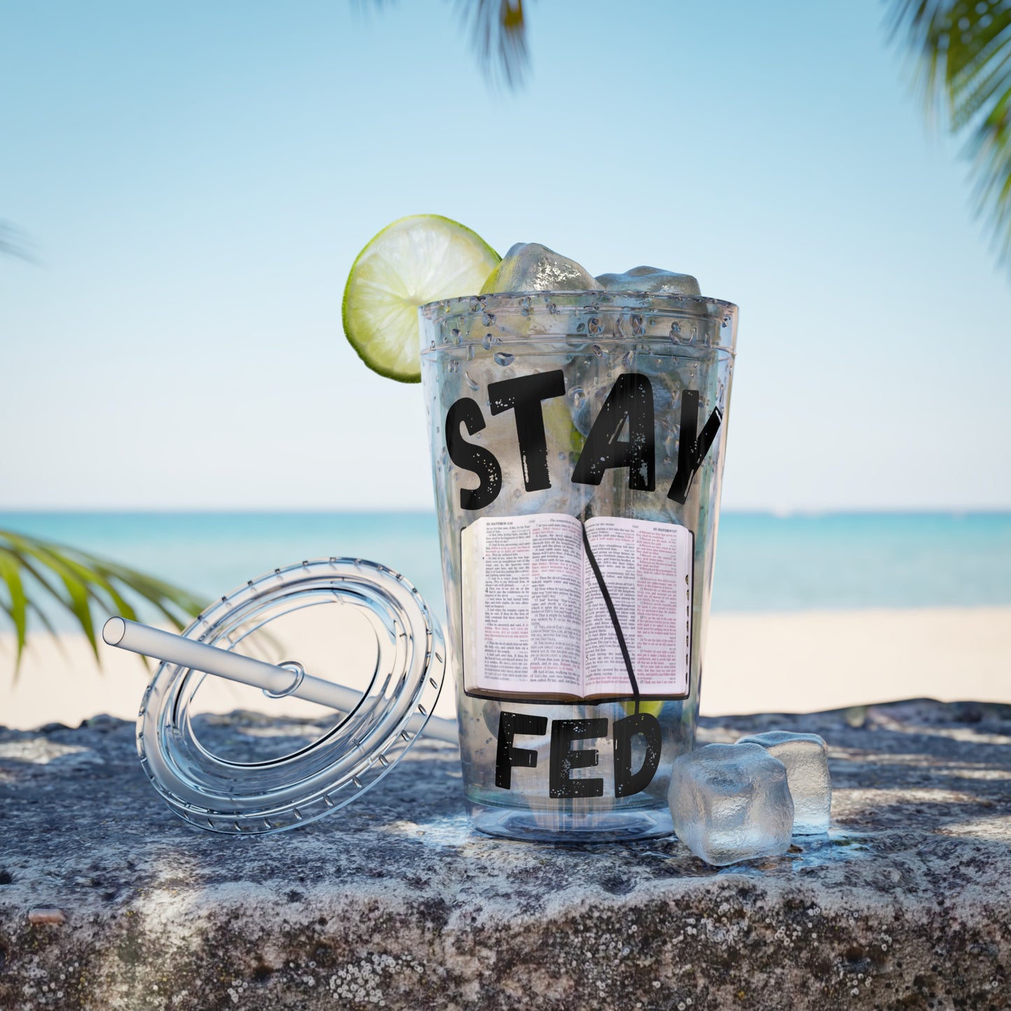 Stay Fed 16oz Tumbler with Straw