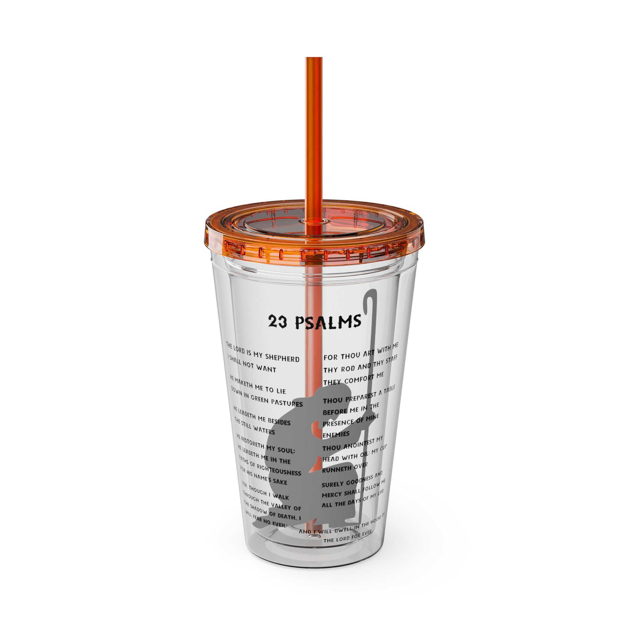 23 Psalms 16oz Tumbler with Straw