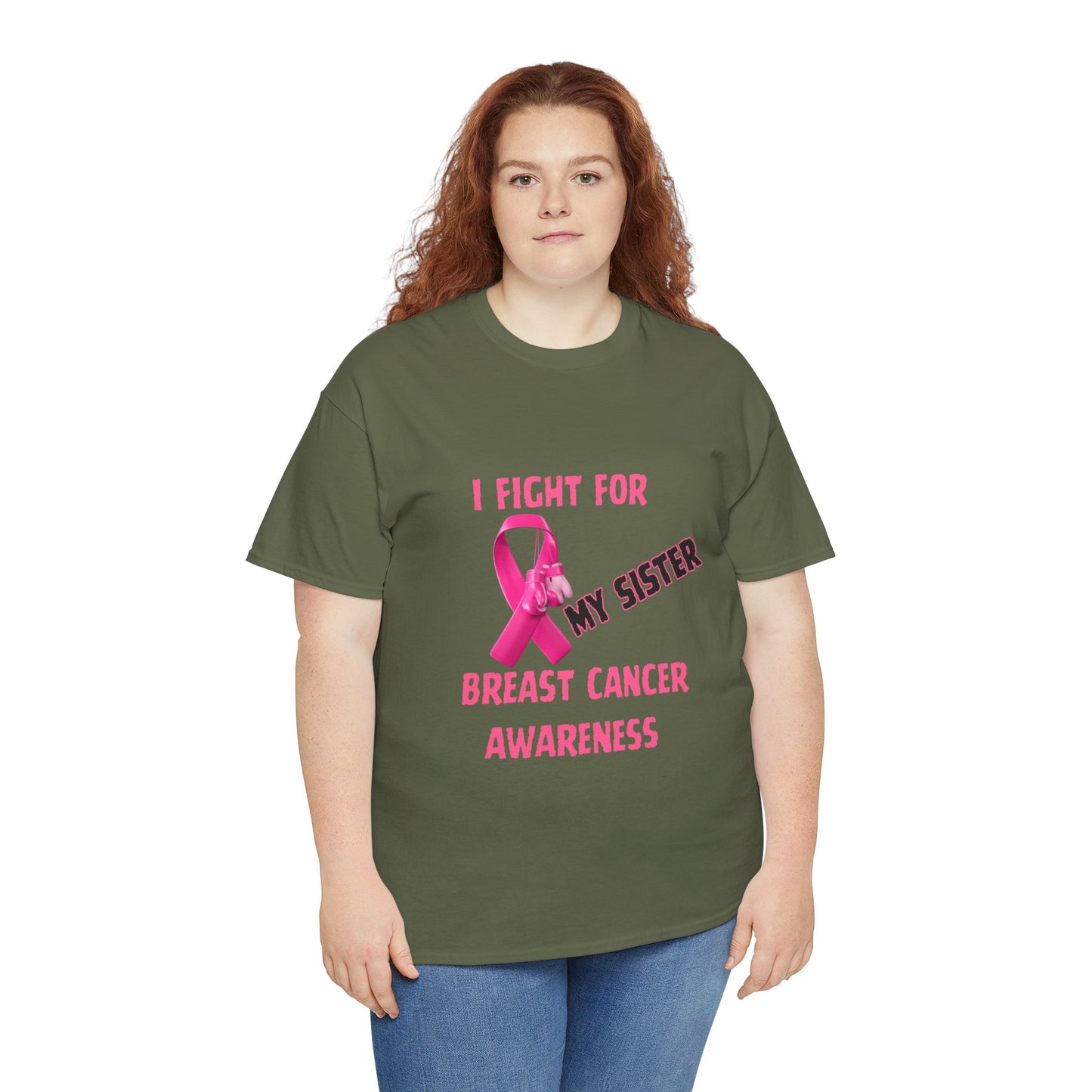 I Fight for My Sister Pink Ribbon Tee