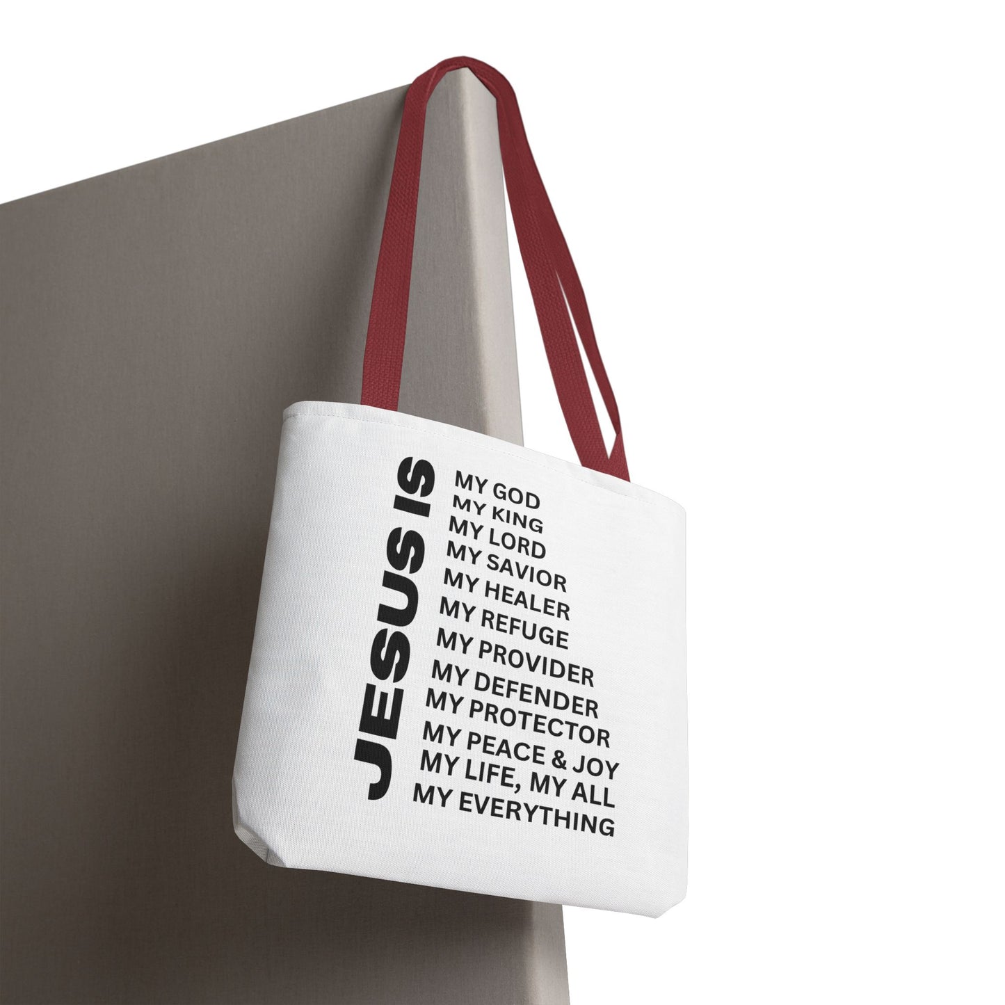 Christian JESUS IS Tote Bag - White