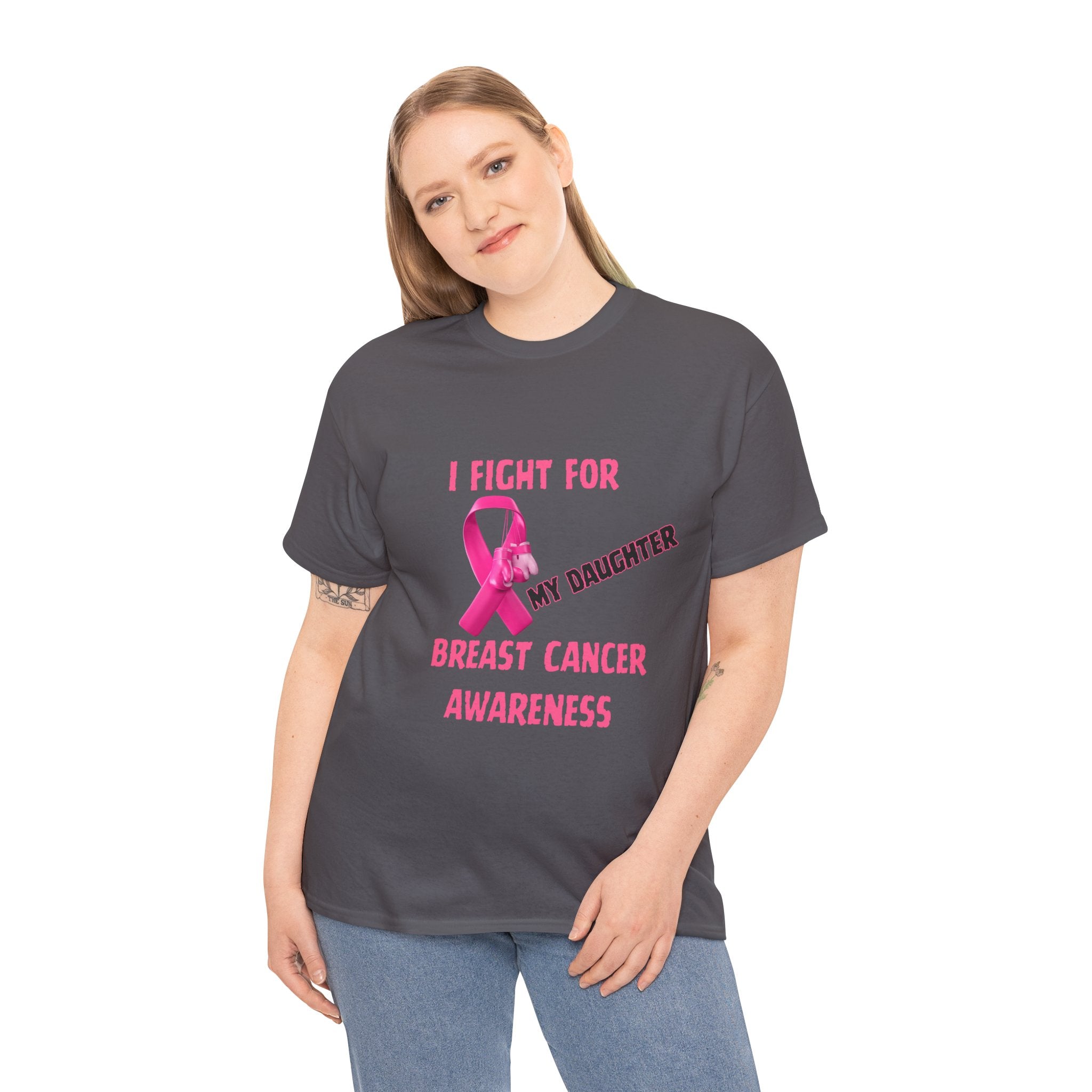 I Fight For My Daughter Pink Ribbon Shirt