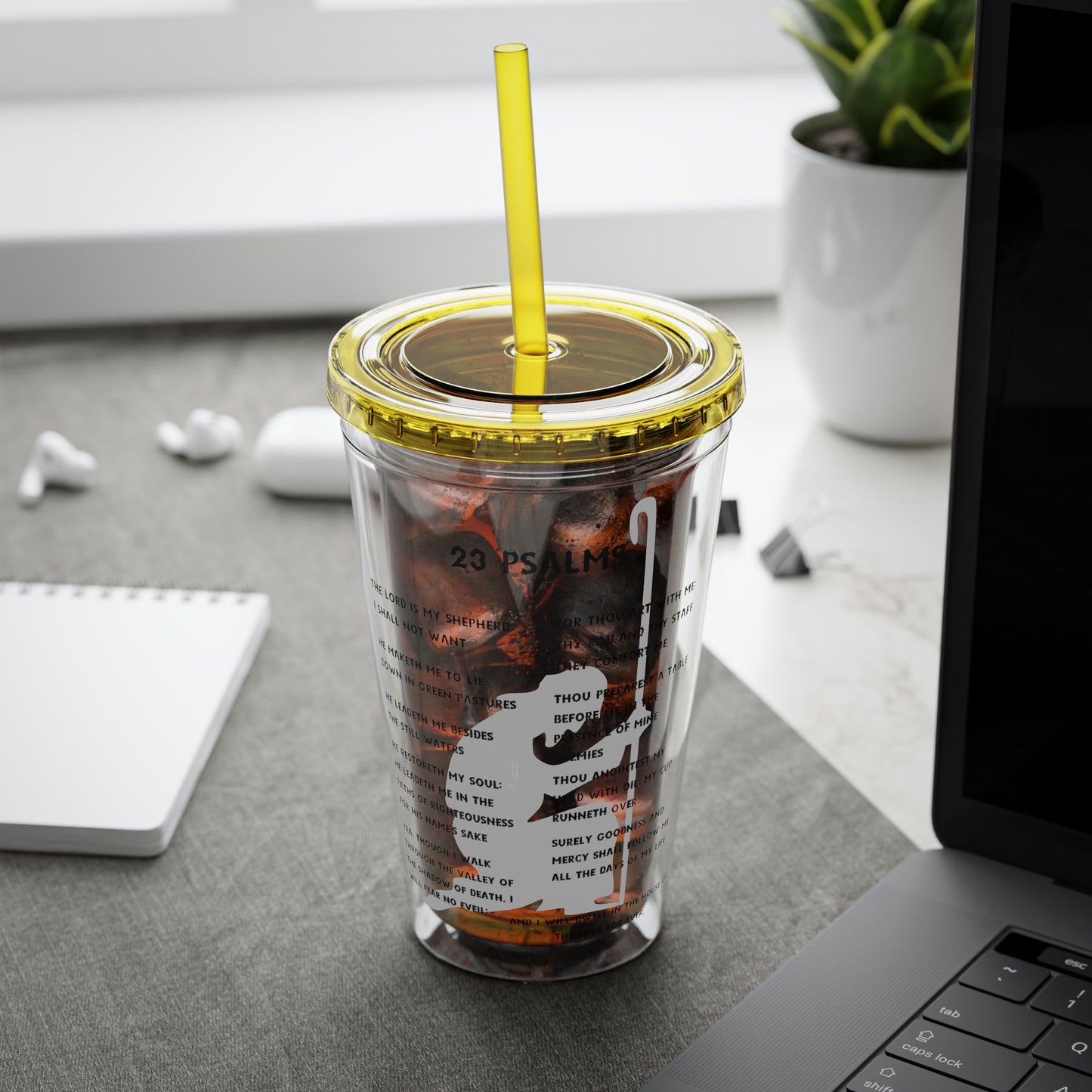 23 Psalms 16oz Tumbler with Straw