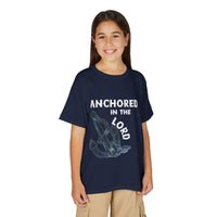 Anchored in the Lord Youth T-Shirt — White