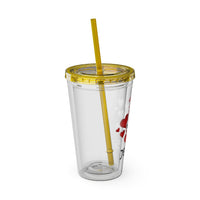 Jesus Heart Love 16oz Tumbler with Straw