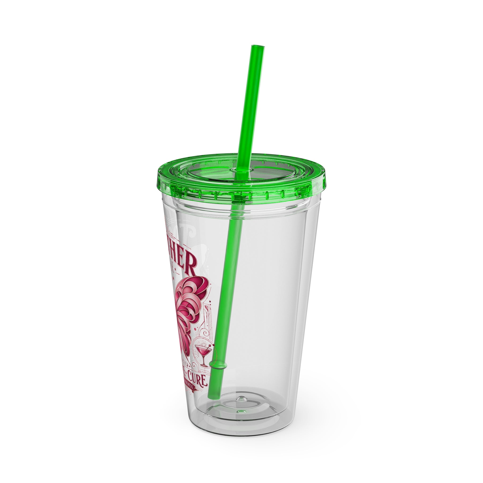 Together We Rise Butterfly Breast Cancer 16oz Tumbler with Straw