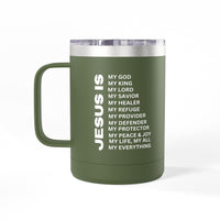 Christian Jesus Is 15oz Tumbler - White