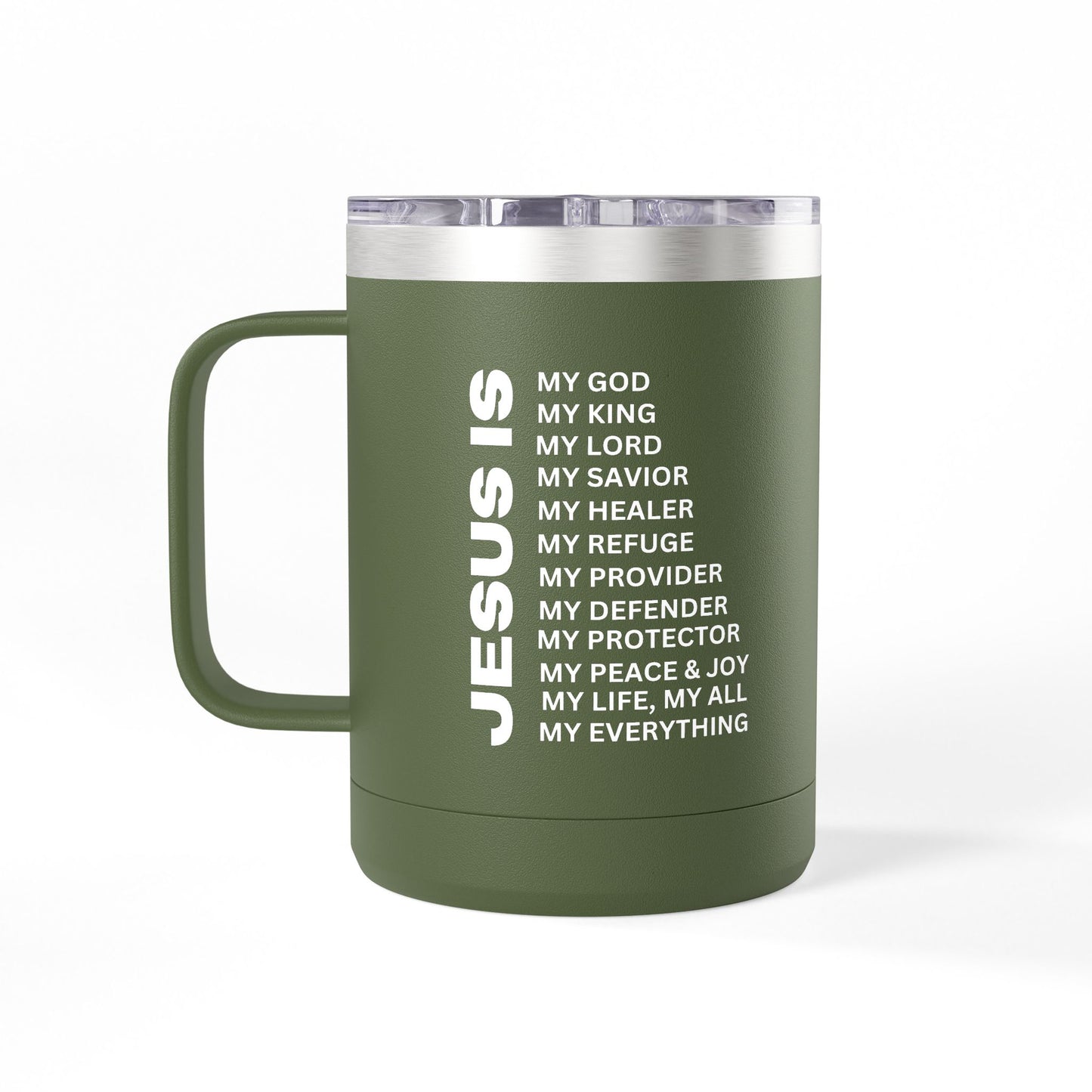 Christian Jesus Is 15oz Tumbler - White