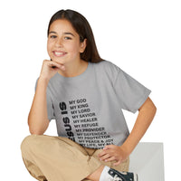 Christian JESUS IS Youth Short Sleeve - Black