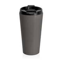 Christian JESUS IS Grey Stainless Steel Travel Mug - White