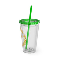 Jesus Crown of Thorns 16oz Tumbler with Straw
