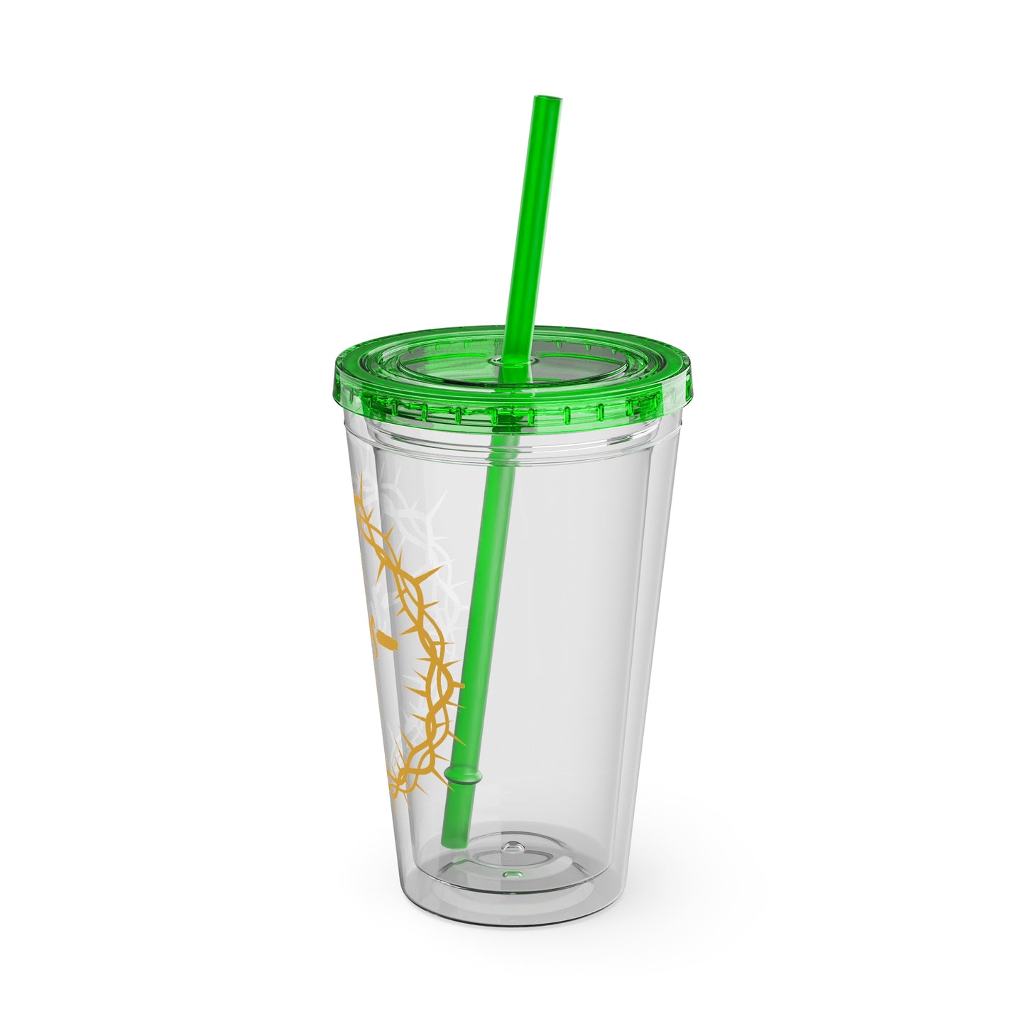 Jesus Crown of Thorns 16oz Tumbler with Straw