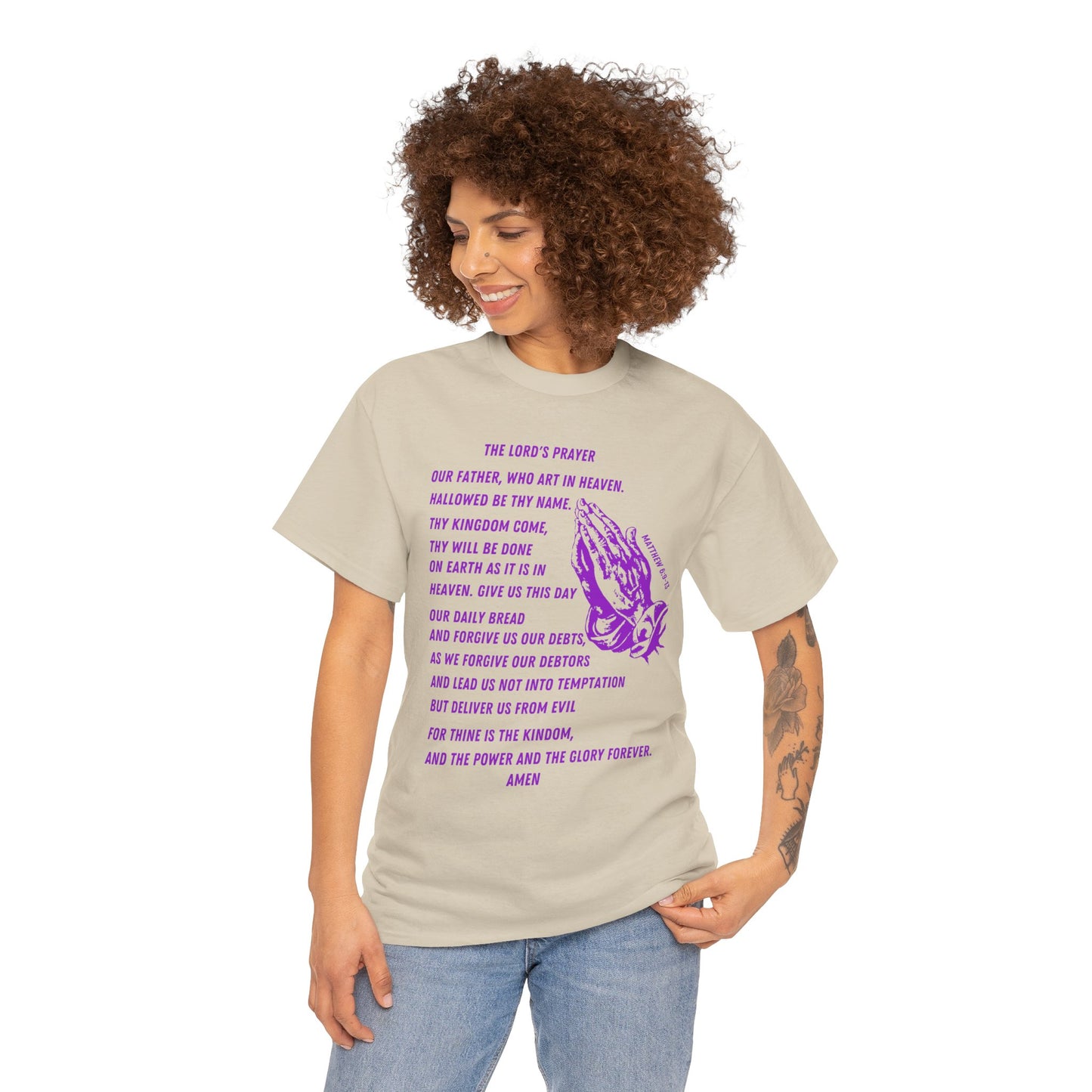 The Lord’s Prayer T-Shirt - Purple