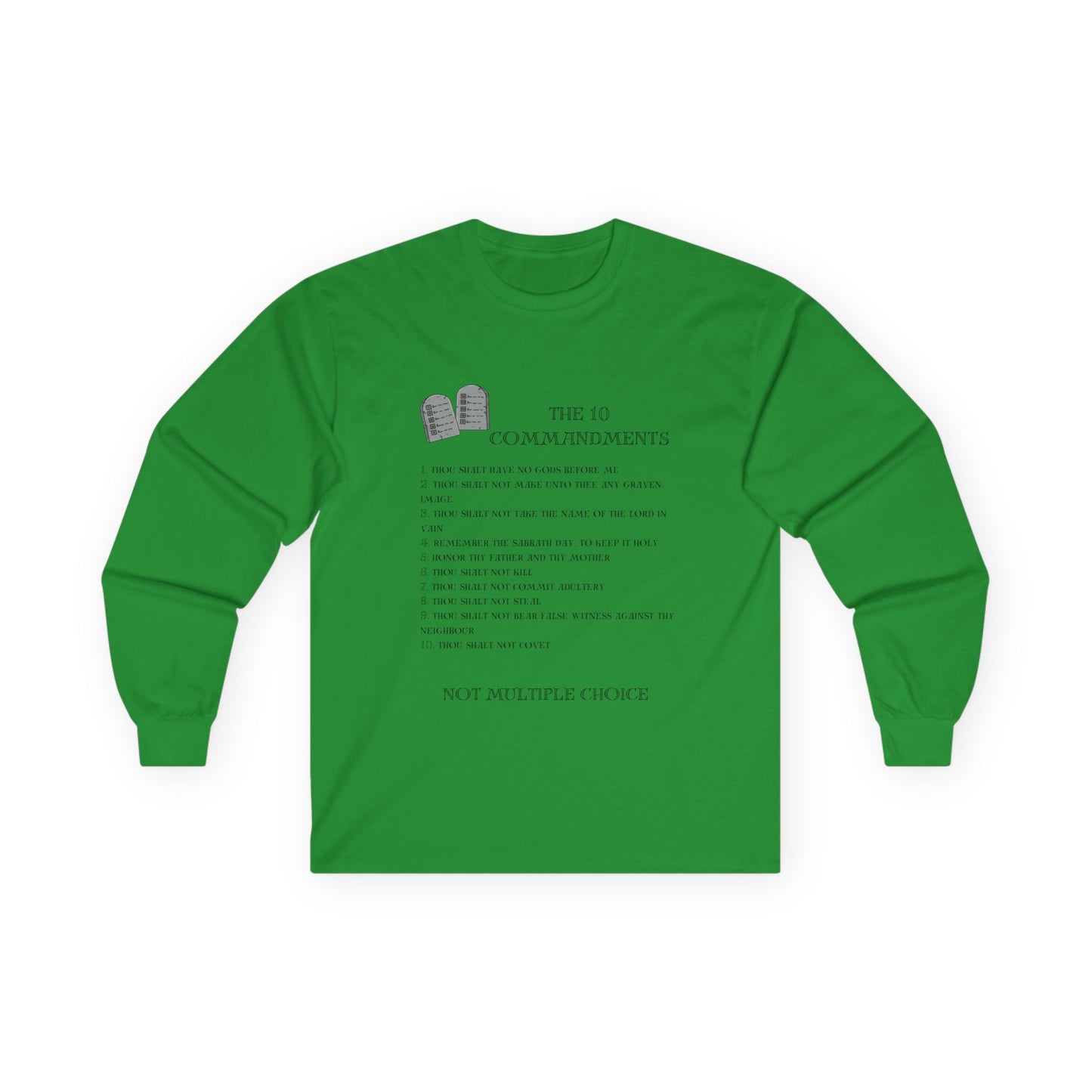 10 Commandments Long Sleeve - Black