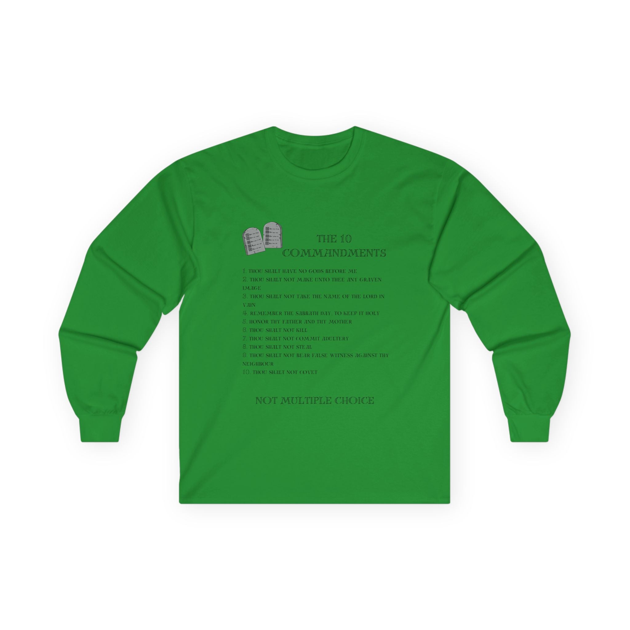 10 Commandments Long Sleeve - Black