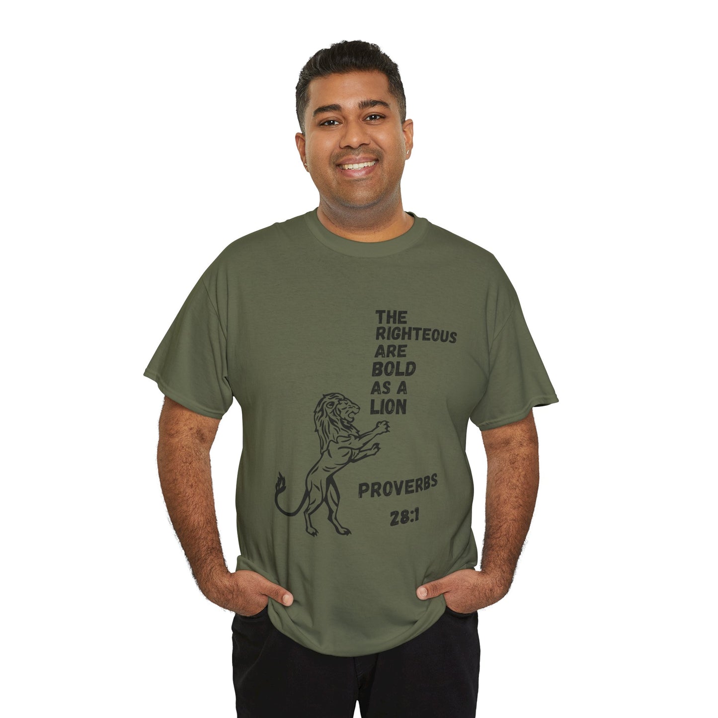 The Righteous Are Bold as a Lion Tee - Proverbs 28:1